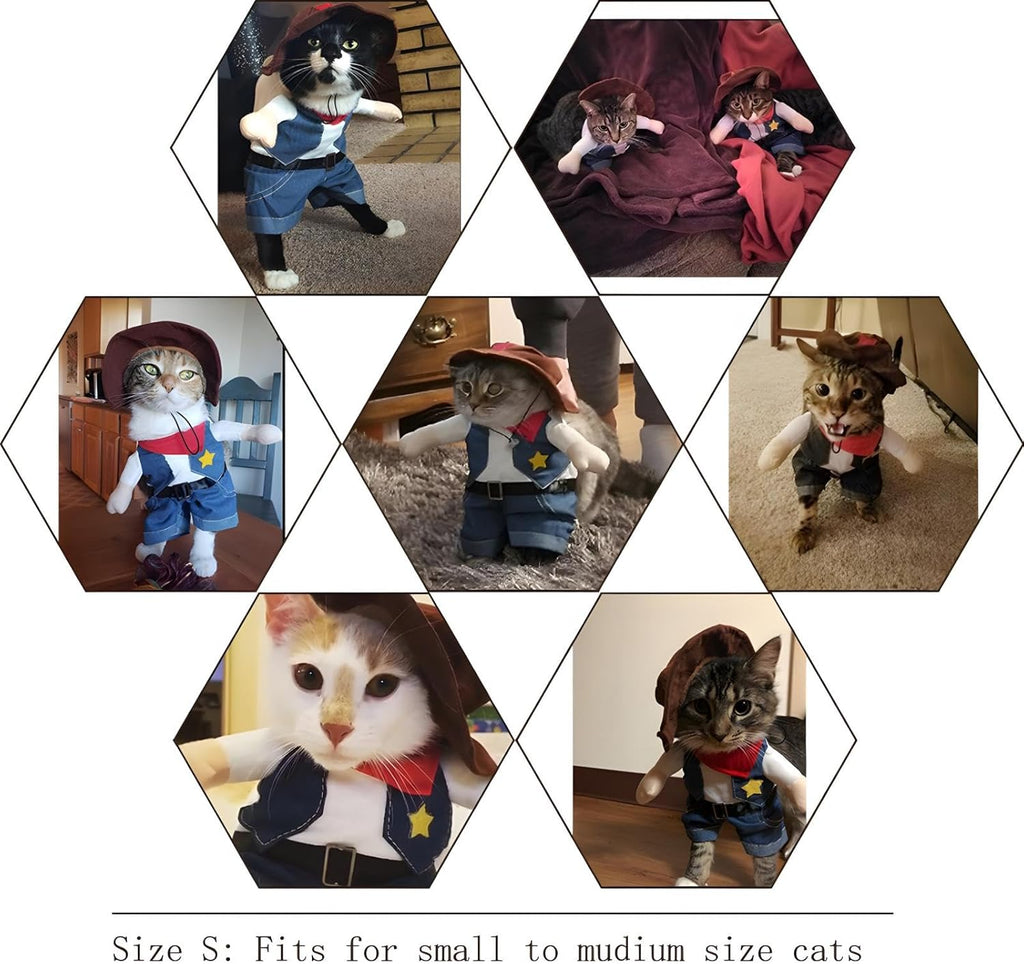 Kostium Szeryfa dla kota psa AKCESORIA HALLOWEEN