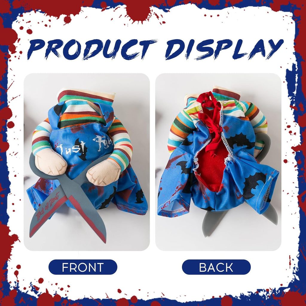 KOSTIUM CHUCKY Z NOŻYCZKAMI HALLOWEEN