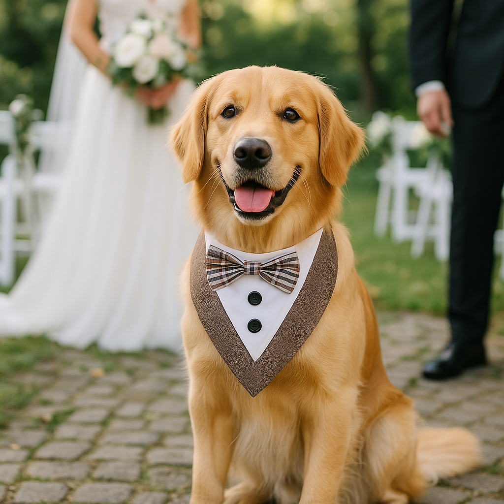 Muszka na ŚLUB WESELE regulowany dla PSA KOTA