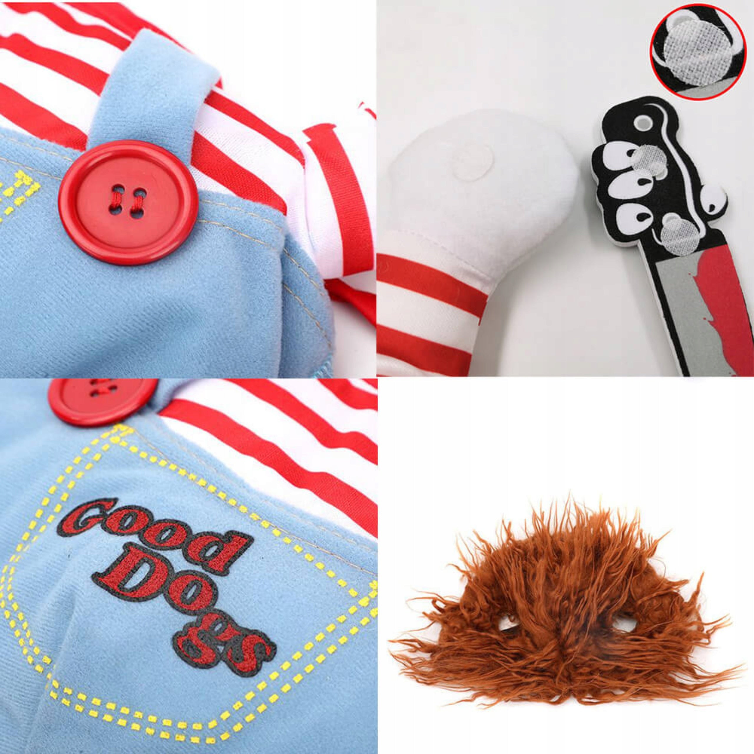 KOSTIUM CHUCKY Z NOŻEM HALLOWEEN