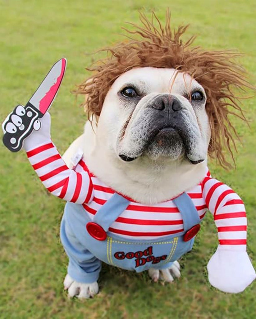 KOSTIUM CHUCKY Z NOŻEM HALLOWEEN