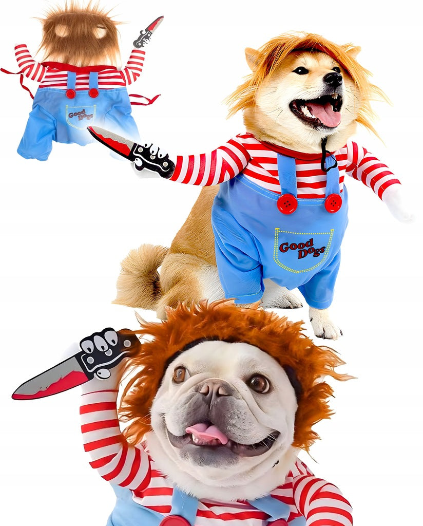 KOSTIUM CHUCKY Z NOŻEM HALLOWEEN