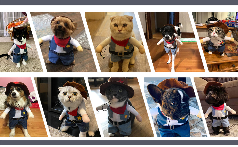 Kostium Szeryfa dla kota psa AKCESORIA HALLOWEEN